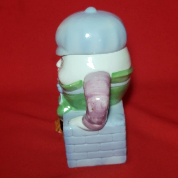 Vintage Feitx Humpty Dumpty Sitting On  Wall Decorative Porcelain Teapot - Picture 13 of 16